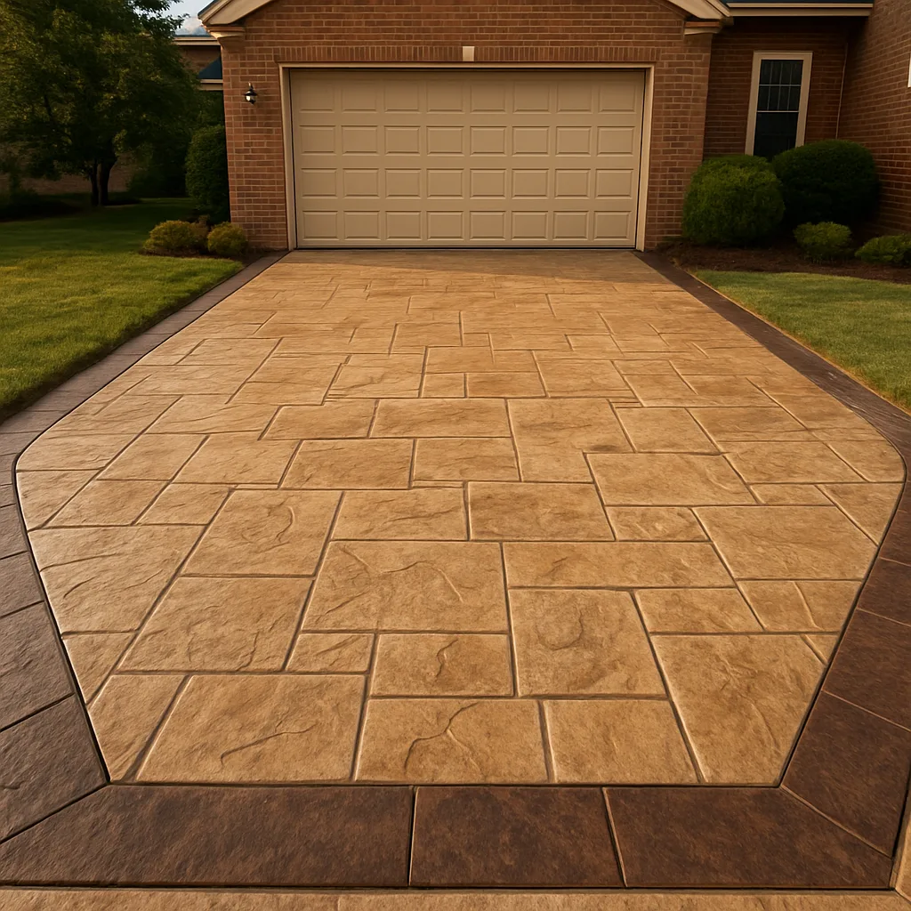 Stamped Concrete Driveway