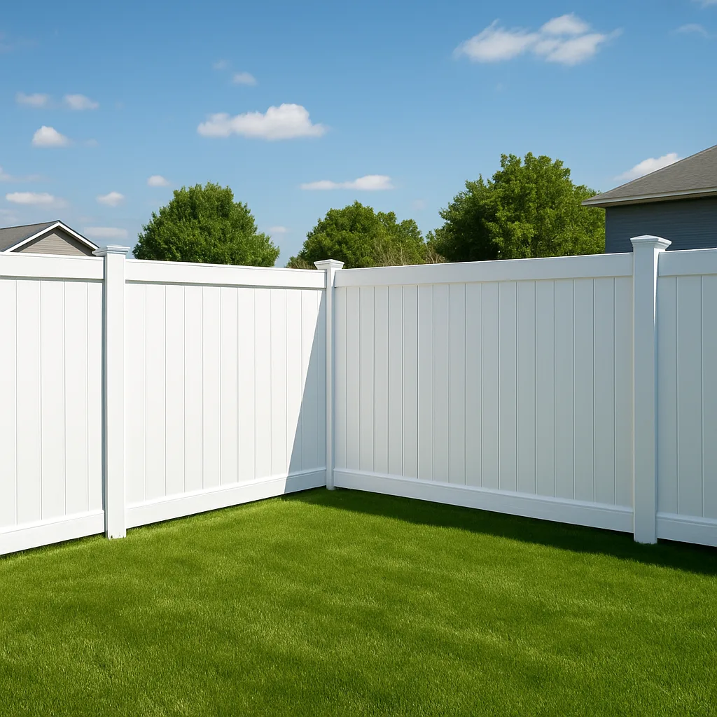 White Vinyl Privacy Fence