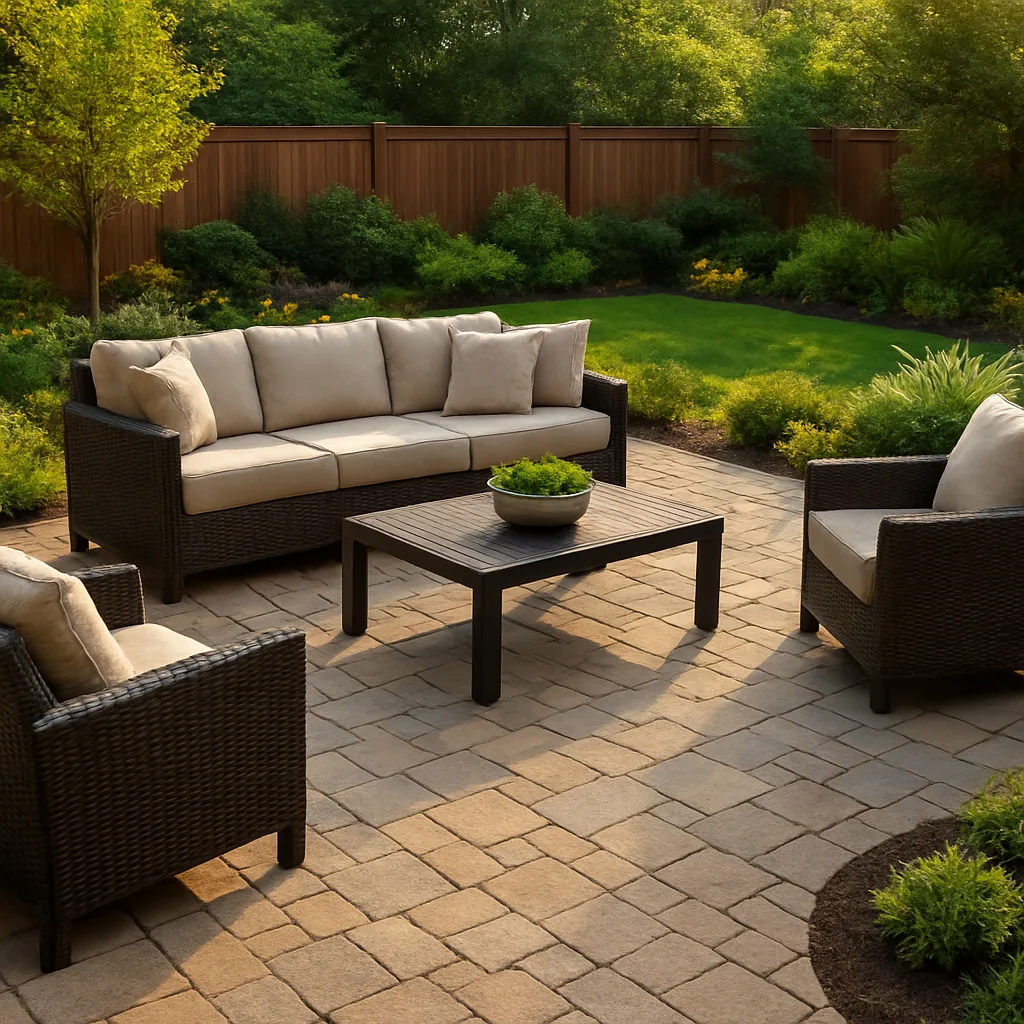 Paver Patio & Seating Area